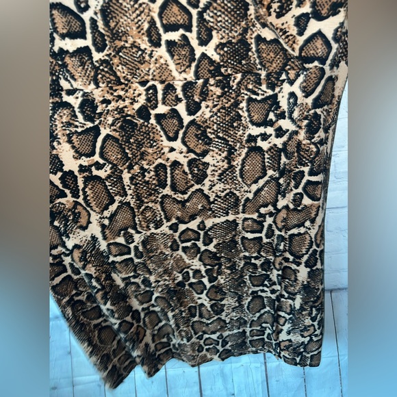 Serra Brown & Black Cheetah Print Sleeveless dress size XL - Picture 7 of 14